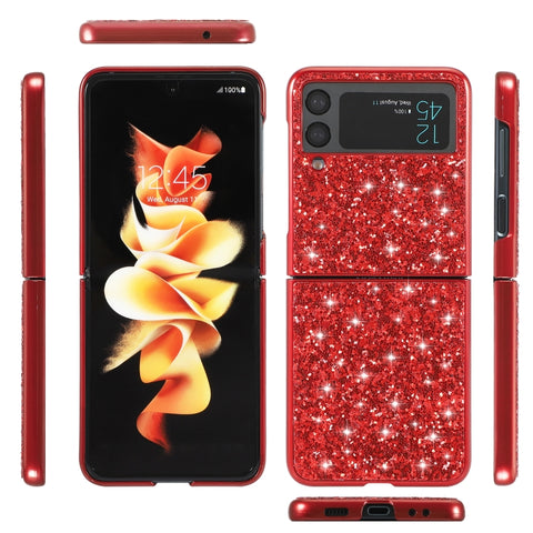 Glitter Powder Shockproof TPU Phone Case, For OnePlus 10 Pro, For Samsung Galaxy Z Flip4