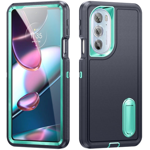 3 in 1 Rugged Holder Phone Case, For Motorola Edge 30 Pro, For Samsung Galaxy A53