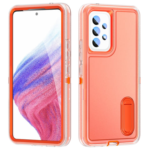 3 in 1 Rugged Holder Phone Case, For Motorola Edge 30 Pro, For Samsung Galaxy A53