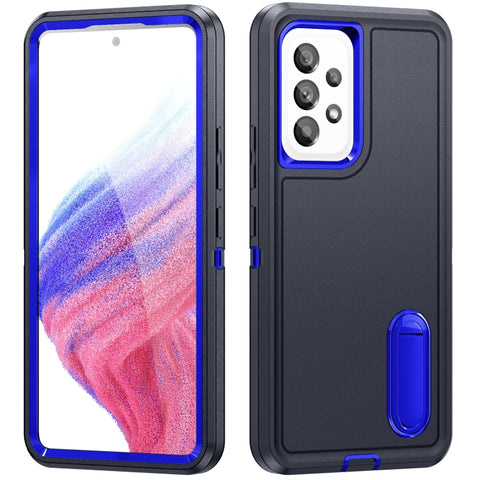 3 in 1 Rugged Holder Phone Case, For Motorola Edge 30 Pro, For Samsung Galaxy A53