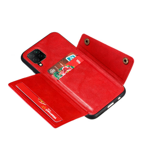 Double Buckle PU + TPU Shockproof Magnetic Phone Case, For Samsung Galaxy M32 4G