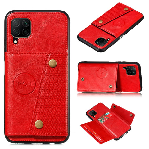 Double Buckle PU + TPU Shockproof Magnetic Phone Case, For Samsung Galaxy M32 4G
