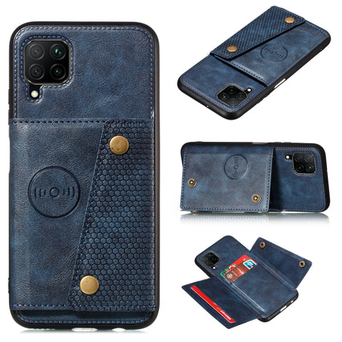 Double Buckle PU + TPU Shockproof Magnetic Phone Case, For Samsung Galaxy M32 4G