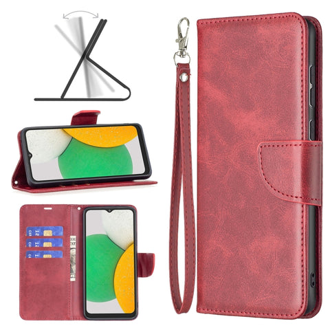 Retro Lambskin Texture Leather Phone Case, For Samsung Galaxy A03 Core
