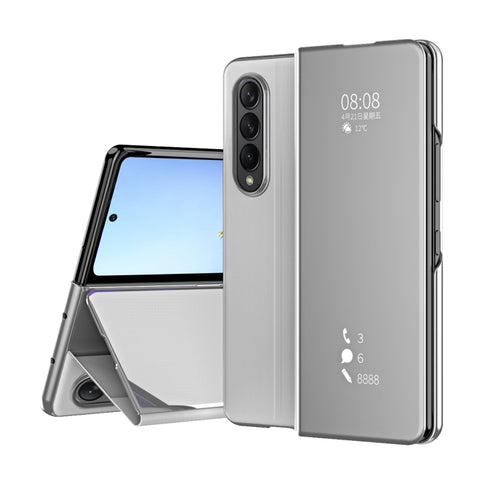 Horizontal Flip Mirror Shockproof Phone Case, For Samsung Galaxy Z Fold4