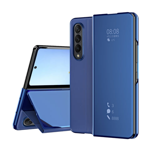 Horizontal Flip Mirror Shockproof Phone Case, For Samsung Galaxy Z Fold4