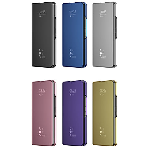 Horizontal Flip Mirror Shockproof Phone Case, For Samsung Galaxy Z Fold4
