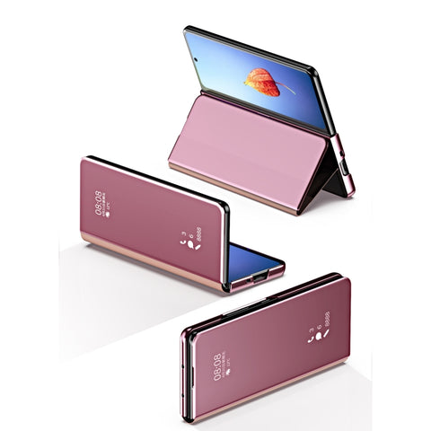 Horizontal Flip Mirror Shockproof Phone Case, For Samsung Galaxy Z Fold4