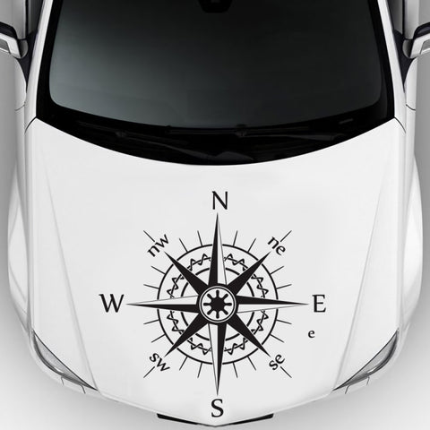 D-863 Compass Pattern Car Modified Decorative Sticker, D-863
