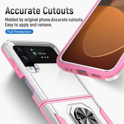 Pioneer Armor PC + TPU Phone Case with Holder, For Samsung Galaxy Z Flip4