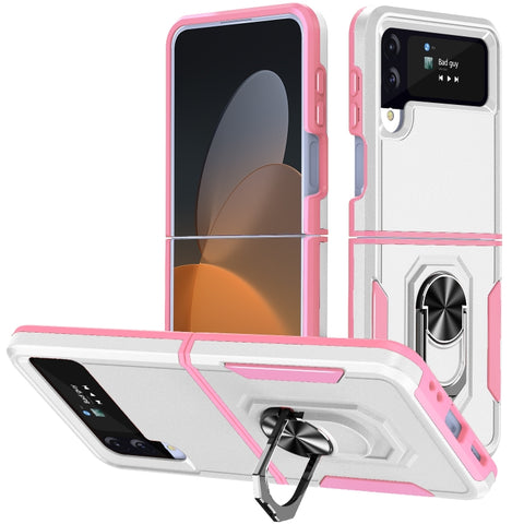 Pioneer Armor PC + TPU Phone Case with Holder, For Samsung Galaxy Z Flip4