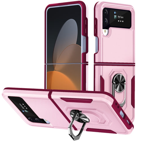 Pioneer Armor PC + TPU Phone Case with Holder, For Samsung Galaxy Z Flip4
