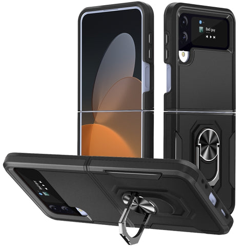 Pioneer Armor PC + TPU Phone Case with Holder, For Samsung Galaxy Z Flip4