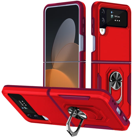 Pioneer Armor PC + TPU Phone Case with Holder, For Samsung Galaxy Z Flip4