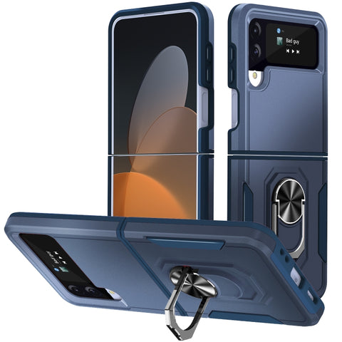 Pioneer Armor PC + TPU Phone Case with Holder, For Samsung Galaxy Z Flip4