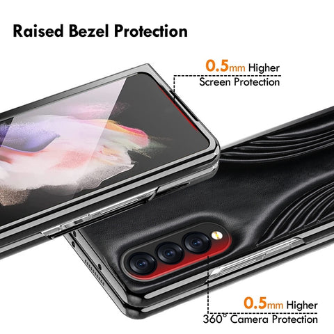 Embossed Folding Phone Case, For Samsung Galaxy Z Fold4
