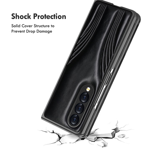 Embossed Folding Phone Case, For Samsung Galaxy Z Fold4