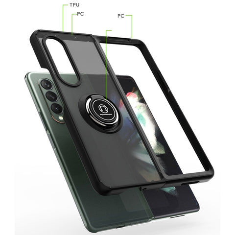 Q Shadow 1 Series TPU + PC Holder Phone Case, For Samsung Galaxy Z Fold4