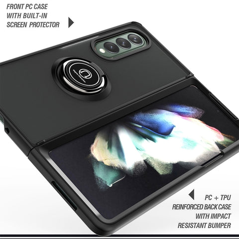 Q Shadow 1 Series TPU + PC Holder Phone Case, For Samsung Galaxy Z Fold4