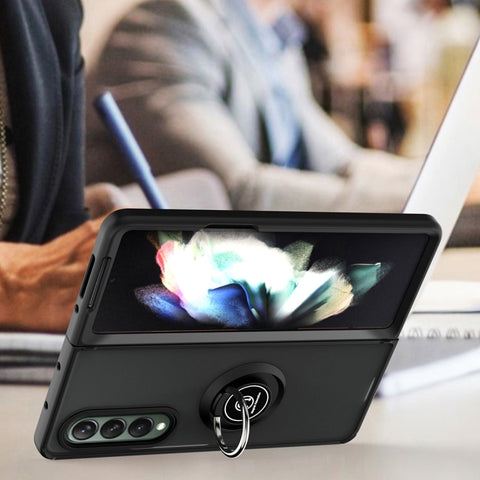 Q Shadow 1 Series TPU + PC Holder Phone Case, For Samsung Galaxy Z Fold4