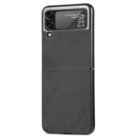 Fiber Texture Fold Shockproof Phone Case, For Samsung Galaxy Z Flip4