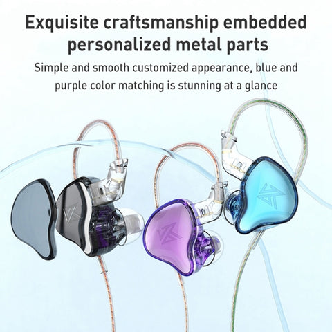 KZ-EDC High-Value Subwoofer Wired HIFI In-Ear Headphones, With Microphone, Without Microphone