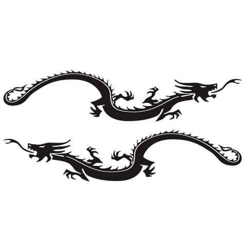 2 PCS/Set D-965 Dragon Pattern Car Modified Decorative Sticker, D-965