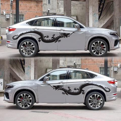 2 PCS/Set D-965 Dragon Pattern Car Modified Decorative Sticker, D-965