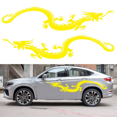 2 PCS/Set D-965 Dragon Pattern Car Modified Decorative Sticker, D-965