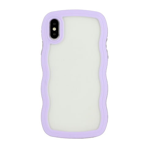Candy Color Wave TPU Clear PC Phone Case, For iPhone XR, For iPhone XS Max, For iPhone 7 Plus / 8 Plus