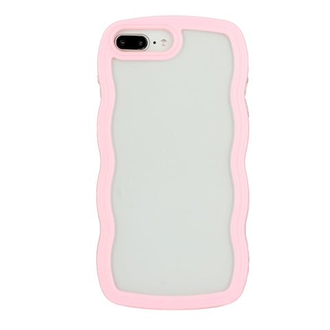 Candy Color Wave TPU Clear PC Phone Case, For iPhone XR, For iPhone XS Max, For iPhone 7 Plus / 8 Plus