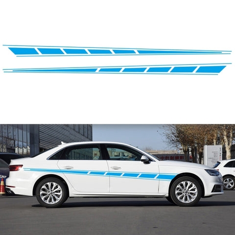2 PCS/Set D-970 Checkered Flag Pattern Car Modified Decorative Sticker, D-970