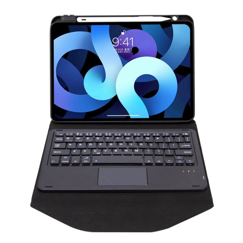 Z11B-A Pen Slot Touchpad Bluetooth Keyboard Leather Tablet Case, For iPad Pro 11 2021/2020/2018, For iPad Air 11 2025 / 2024 / Air 5 / Air 4, For iPad 10.2 2021/2020/2019