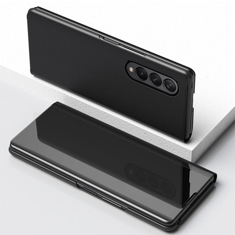 Single Electroplating Flip Mirror Shockproof Phone Case, For Samsung Galaxy Z Fold4 5G