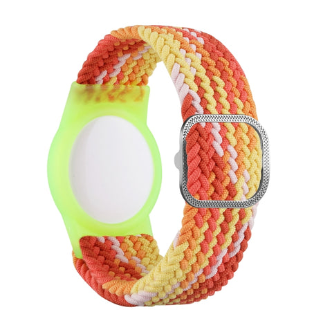 Tracking Locator Nylon Weave Wristband Anti-Lost TPU Case For AirTag 2nd Gen / AirTag 1st Gen