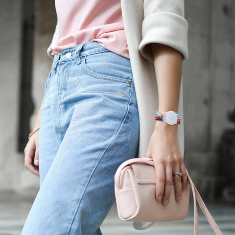 Tracking Locator Nylon Weave Wristband Anti-Lost TPU Case For AirTag 2nd Gen / AirTag 1st Gen