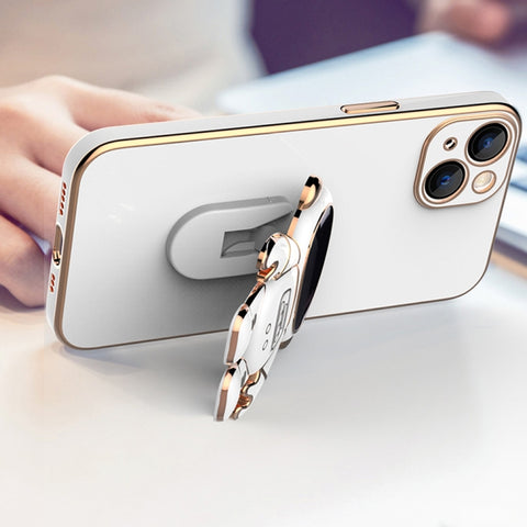 Plating Astronaut Holder Phone Case, For iPhone 11