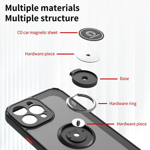 Q Shadow 1 Series TPU + PC Phone Case with Ring Holder, For iPhone 14 Pro Max, For iPhone 14 Pro, For iPhone 14 Max, For iPhone 14