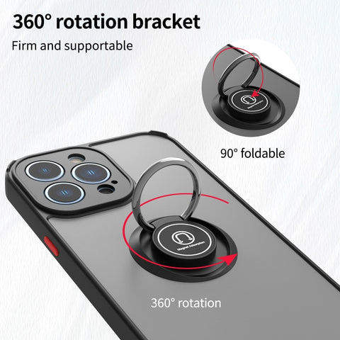 Q Shadow 1 Series TPU + PC Phone Case with Ring Holder, For iPhone 14 Pro Max, For iPhone 14 Pro, For iPhone 14 Max, For iPhone 14