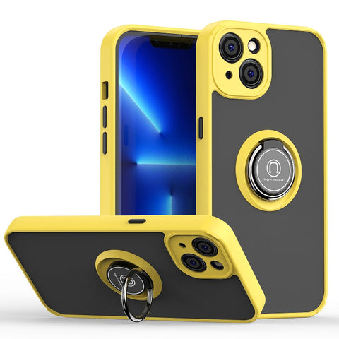 Q Shadow 1 Series TPU + PC Phone Case with Ring Holder, For iPhone 14 Pro Max, For iPhone 14 Pro, For iPhone 14 Max, For iPhone 14