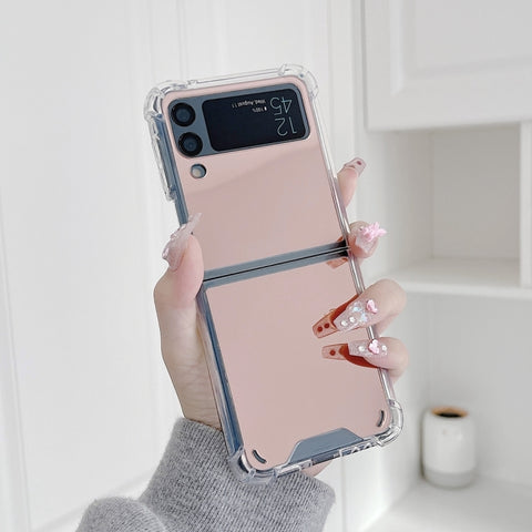 Mirror Shockproof TPU Phone Case, For Samsung Galaxy Z Flip4