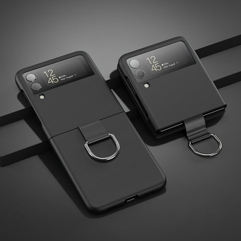 Oil-sprayed Feel Ring PC Phone Case, For Samsung Galaxy Z Flip4
