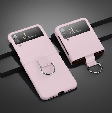 Oil-sprayed Feel Ring PC Phone Case, For Samsung Galaxy Z Flip4