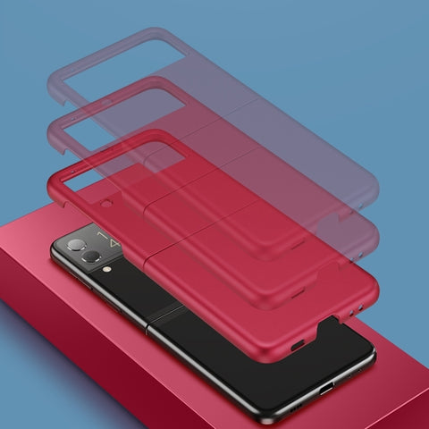 Oil-sprayed Feel Ring PC Phone Case, For Samsung Galaxy Z Flip4