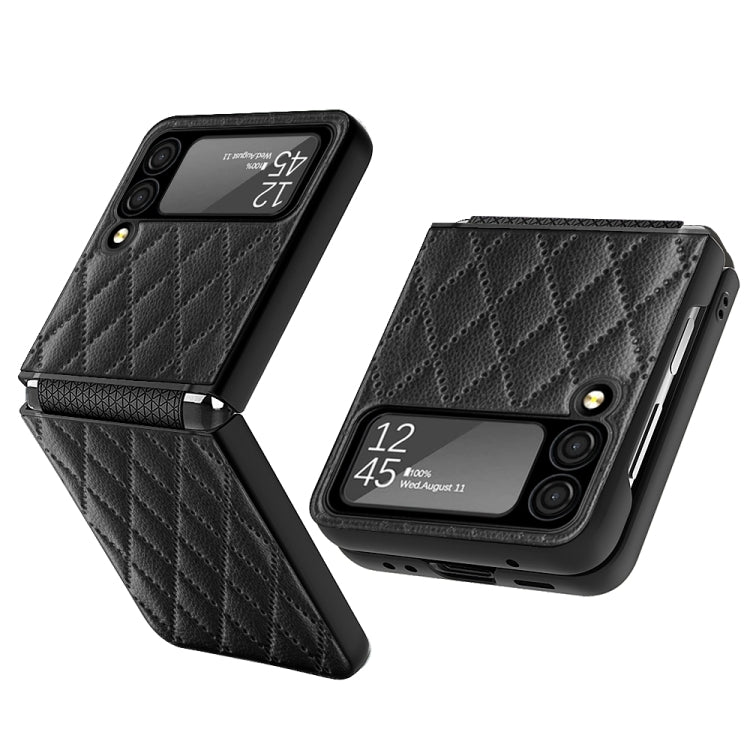 Diamond Lattice Hinge Phone Case, For Samsung Galaxy Z Flip4