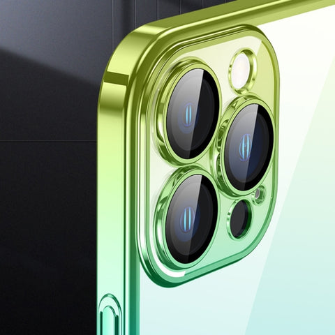 Transparent Electroplated PC Gradient Phone Case, For iPhone 14, For iPhone 14 Plus, For iPhone 14 Pro, For iPhone 14 Pro Max