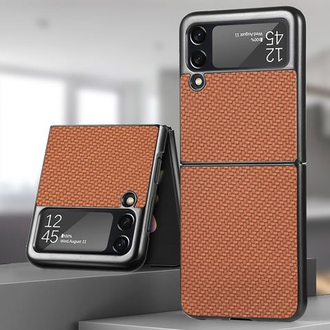 Cross Pattern Slim PC Protective Phone Case, For Samsung Galaxy Z Flip4 5G