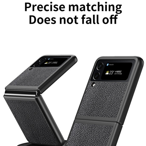 Litchi Texture All Inclusive Shockproof Protective Phone Case, For Samsung Galaxy Z Flip4