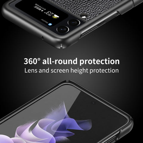 Litchi Texture All Inclusive Shockproof Protective Phone Case, For Samsung Galaxy Z Flip4
