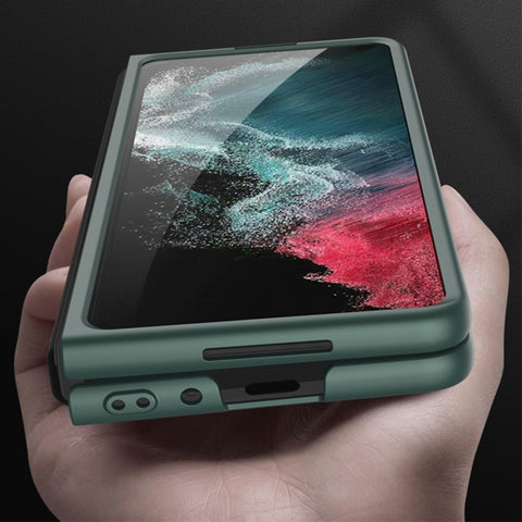 GKK Ultra-thin Electroplating Lens Frame Phone Case, For Samsung Galaxy Z Fold4